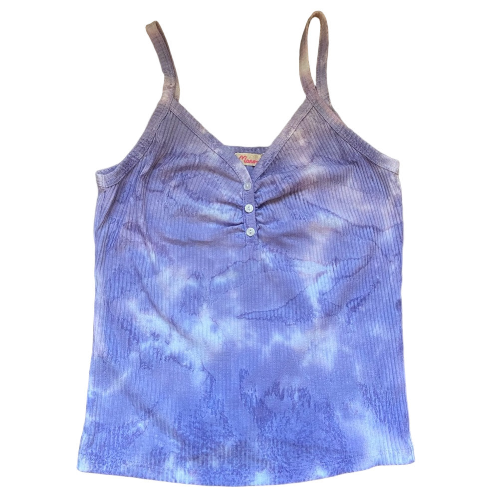 Anthropologie Maronie Purple White Tie-Dye Camisole NWOT